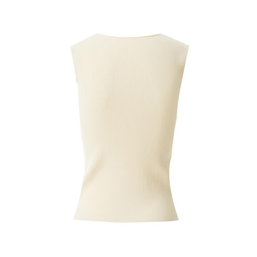 EITIE爱特爱V领无袖套头设计简约时尚百搭针织衫8501203 商品图11