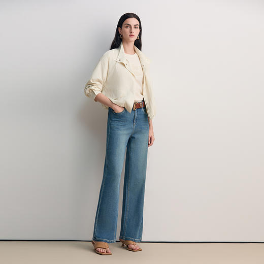 EITIE爱特爱简约纯色宽松显瘦百搭休闲短款外套2026春季新款8503209 商品图1