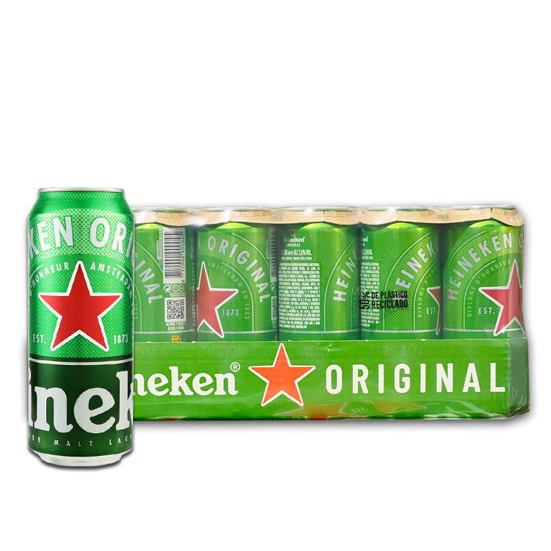 喜力进口易拉罐  5.0%VOL 500ml*24罐