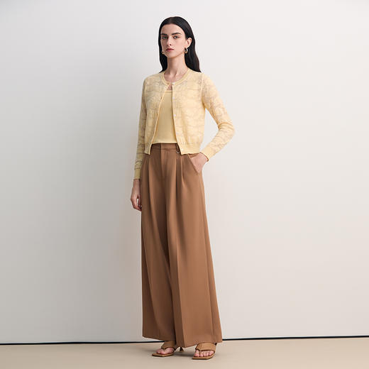 EITIE爱特爱真两件修身气质通勤显瘦针织开衫2026春季新款8501210 商品图2