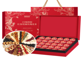 【福东海】25味阿胶红参玫瑰元气茶450克