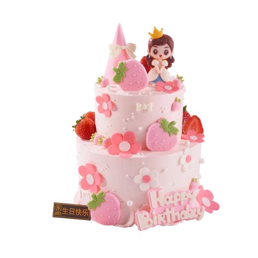 公主驾到【动物奶油生日蛋糕】 商品图0