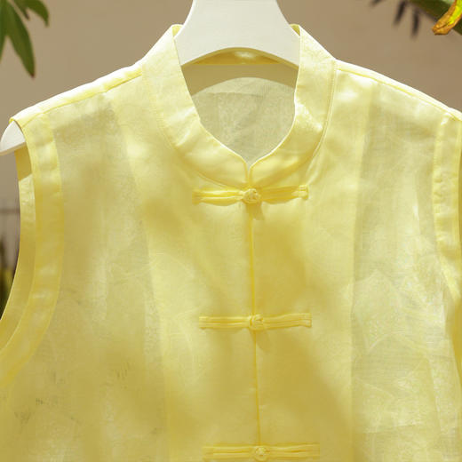 【线上专属】马甲(21704036B-黄白游) 商品图1