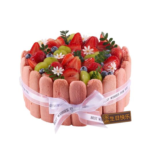 樱粉蜜恋【动物奶油生日蛋糕】 商品图0