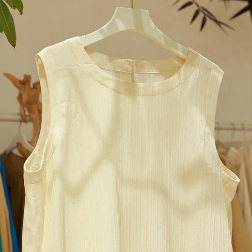 【抖音专属】无袖连衣裙（23718075-山矾） 商品图1