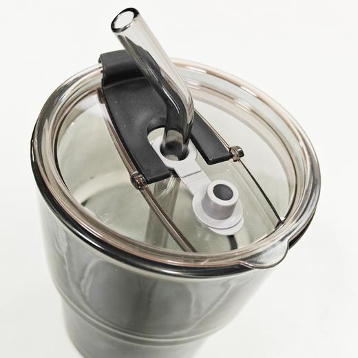 网红创意ins风咖啡杯随手竹节杯带盖吸管玻璃杯办公室吸管杯 商品图1