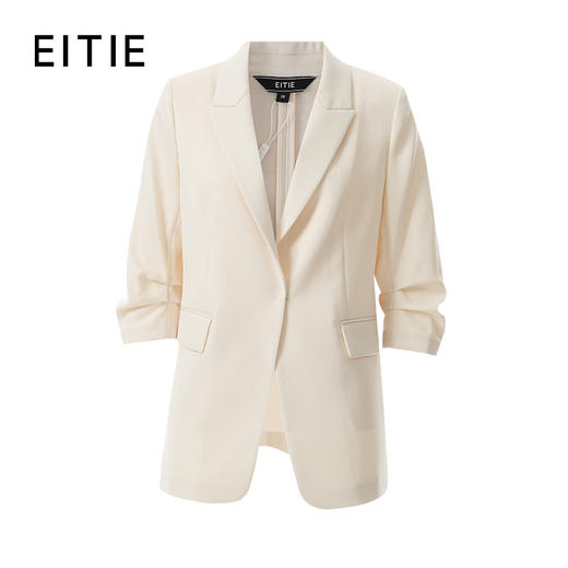 EITIE爱特爱气质干练修身七分袖显瘦西装外套2026春新款8503205 商品图6