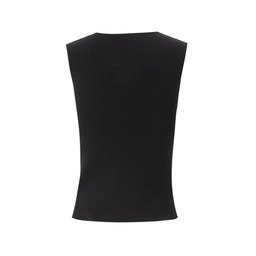 EITIE爱特爱V领无袖套头设计简约时尚百搭针织衫8501203 商品图9