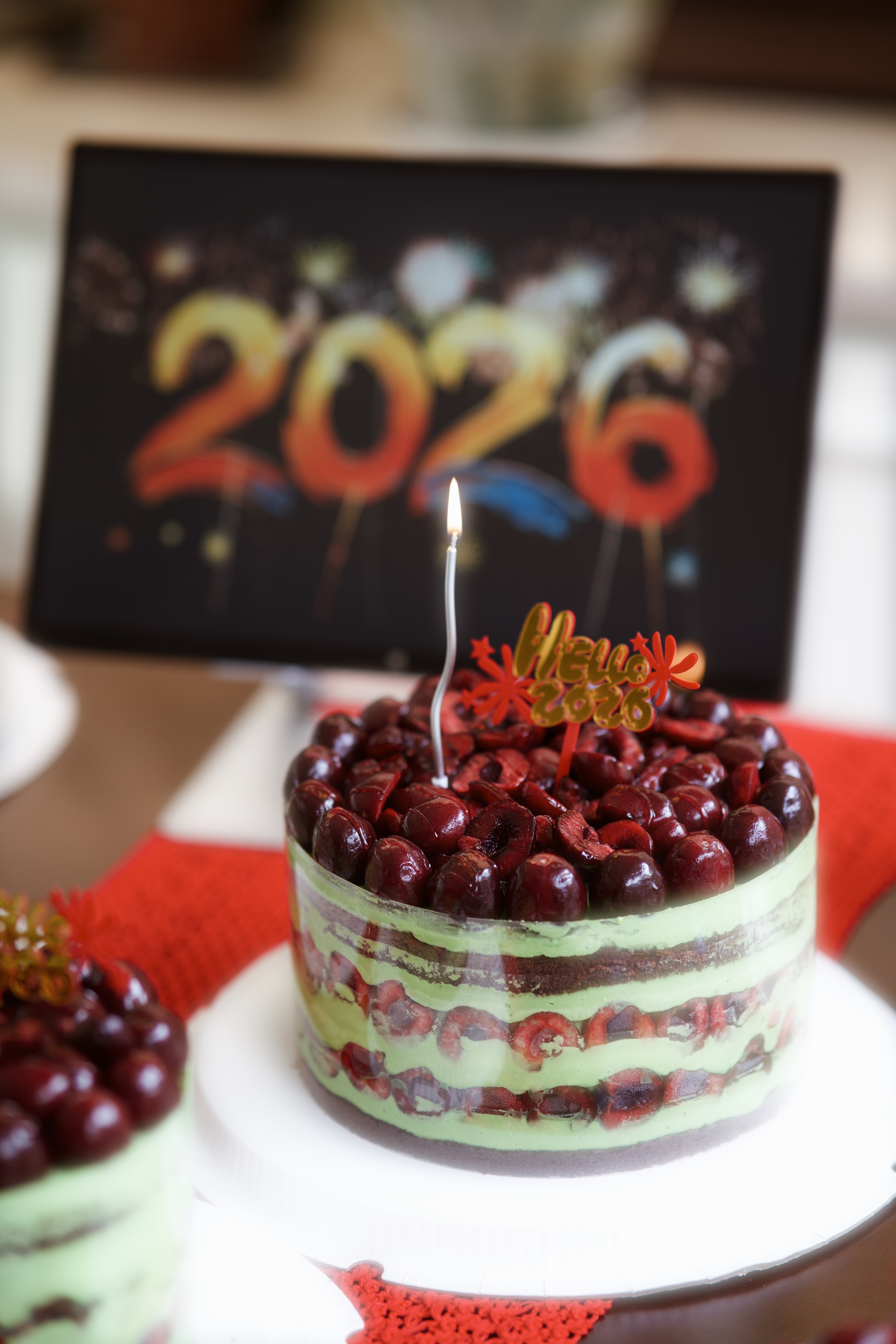 跨年车厘子蛋糕