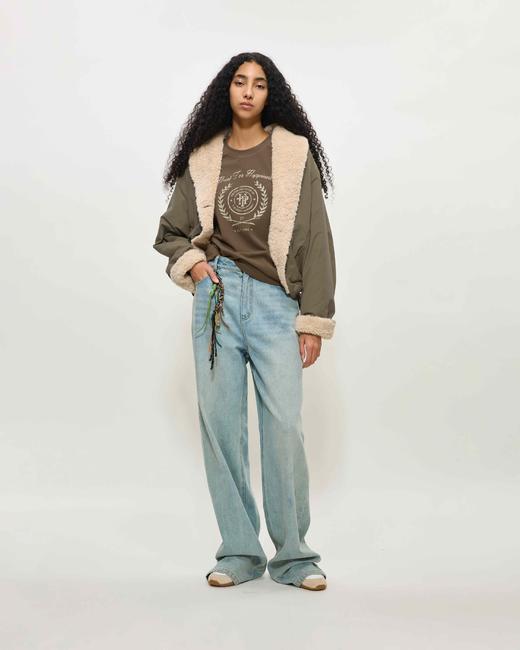 翻领毛毛外套 商品图0