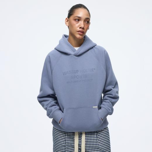 WassupHouse运动连帽插肩卫衣 商品图1