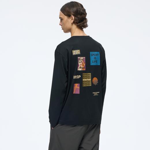 WassupHouse网眼印花长袖T恤 商品图0