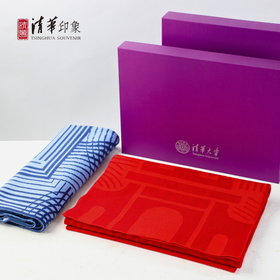 清华大学经典款美利奴羊毛围巾