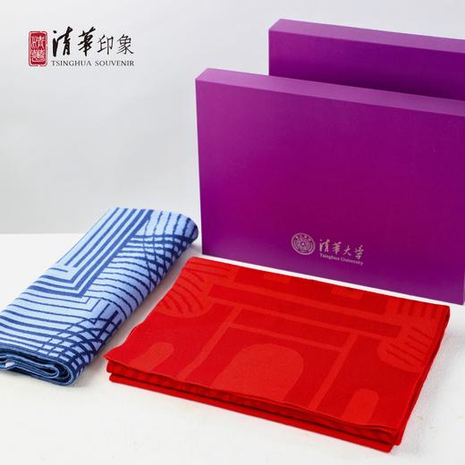 清华大学经典款美利奴羊毛围巾 商品图0