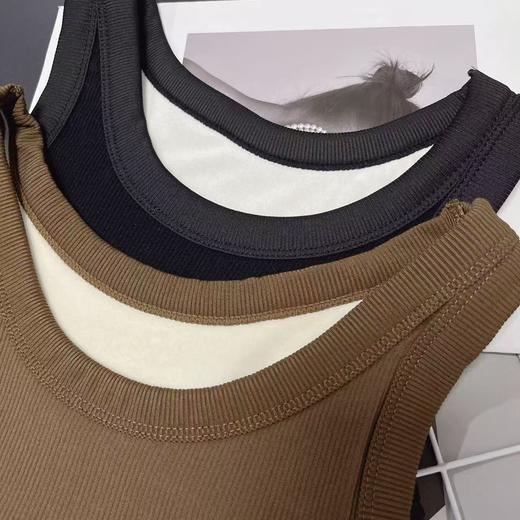 【超暖美背】（内里牛奶绒🔥🔥）宽肩带螺纹修身保暖背心美背-喜出 商品图4