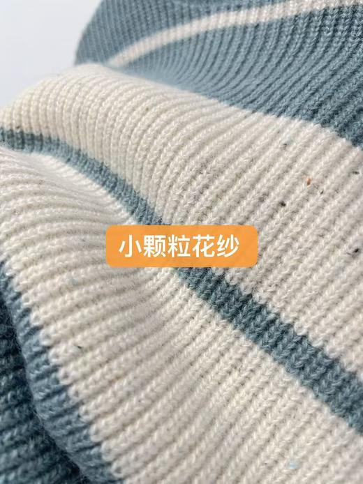 女王节抢购价-不支持退→不支持退货【自营】-【超美毛衣】花纱～Z091韩系慵懒风两色撞色条纹毛衣-喜出 商品图3