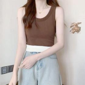 【超暖美背】（内里牛奶绒🔥🔥）宽肩带螺纹修身保暖背心美背-喜出