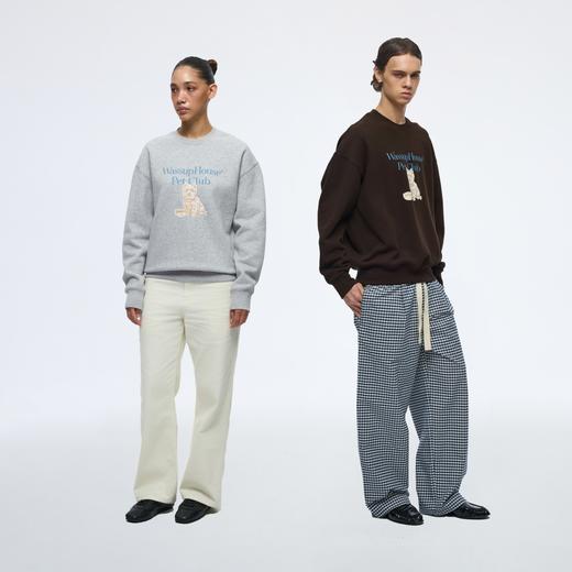 WassupHouse西高地印花圆领卫衣 商品图4