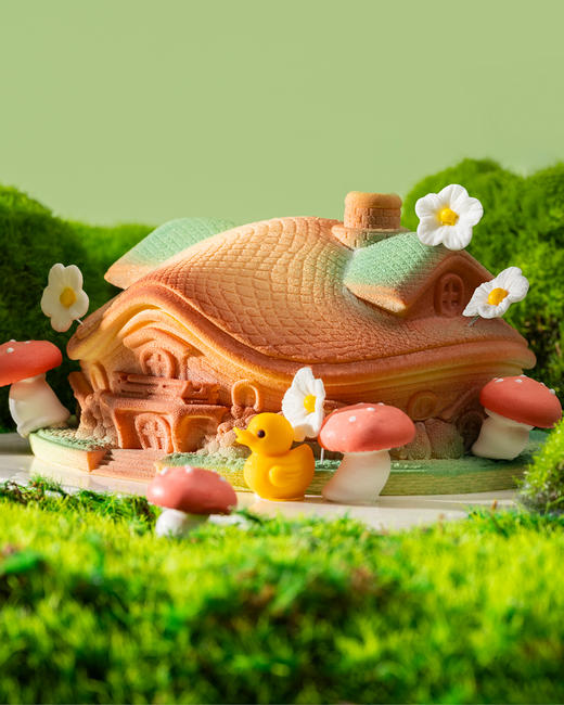 夏尔庄园-荔枝白桃芝士慕斯生日蛋糕（2.7磅） 商品图0