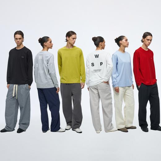 WassupHouse标点印花长袖T恤 商品图4