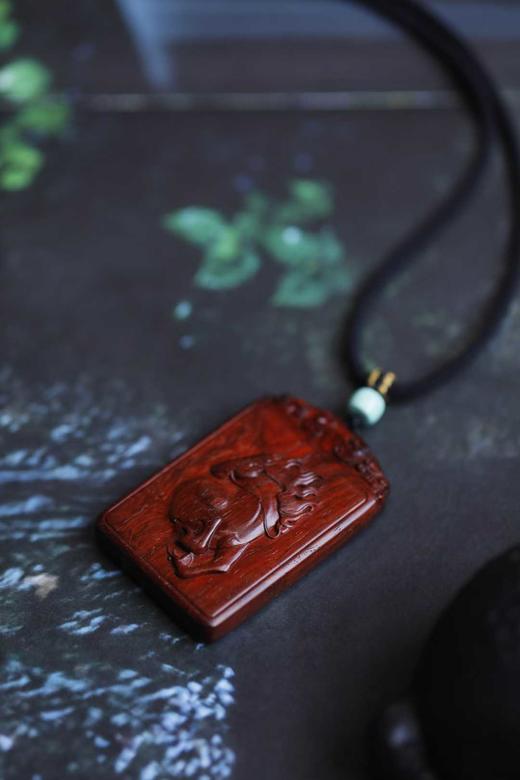 一马平川°小叶紫檀吊坠 商品图4