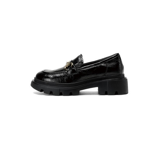 Westory2026年春季厚底牛油皮超轻乐福鞋百搭深口单鞋S26AM50811 商品图6