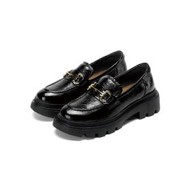 Westory2026年春季厚底牛油皮超轻乐福鞋百搭深口单鞋S26AM50811