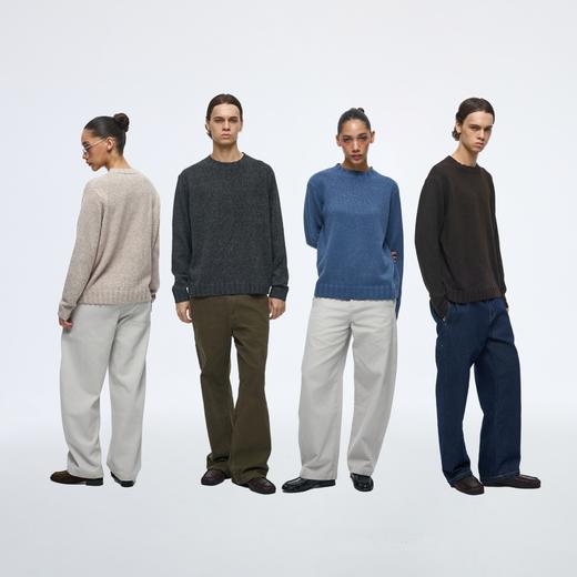 WassupHouse基础花纱圆领毛衣 商品图4