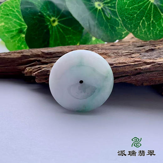 派瑞翡翠 翡翠平安扣 糯种 满绿 商品图2