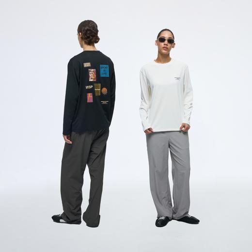 WassupHouse网眼印花长袖T恤 商品图4