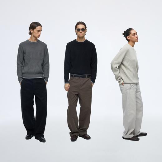 WassupHouse撞色圆领套头毛衣 商品图4