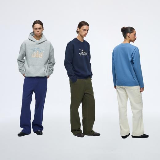 WassupHouse法工直筒画家长裤 商品图5