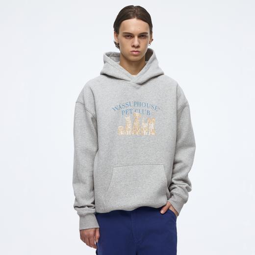 WassupHouse猫猫狗狗印花连帽卫衣 商品图1