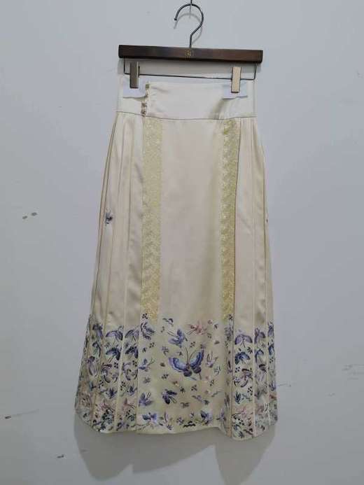 盛唐牡丹| 月白色半裙 商品图0