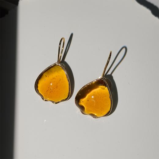 北京仓｜Gripoix Paris-Pop Glamour-浓干邑 花瓣 琉璃 耳环［法国设计师］ 商品图2