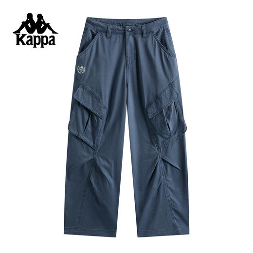 Kappa 运动休闲裤女款新款宽松阔腿工装裤直筒裤子女潮K0G22AX04 商品图0