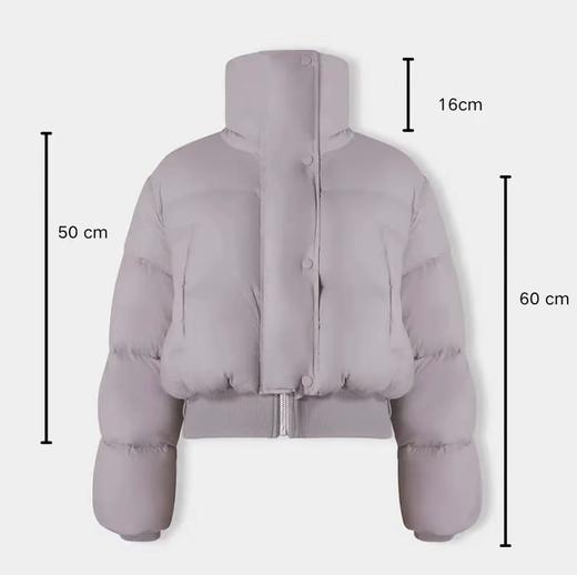 女王节抢购价-不参与退【自营】磁吸扣短款厚款面包服泡芙螺纹下摆棉服-喜出 商品图5