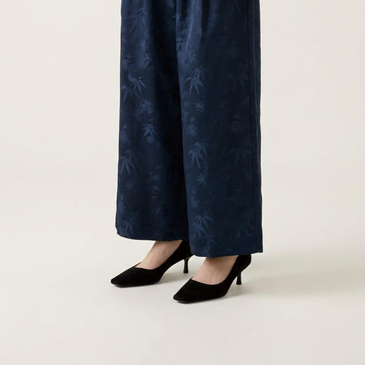 westory2026年春季小方头中跟羊京金典小黑鞋通勤百搭浅口单鞋S26AE50711 商品图6