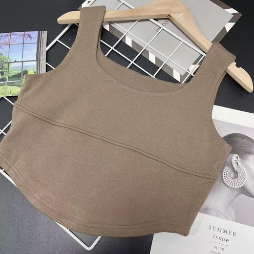 【美背】宽松瑜伽不规则下摆背心美背-喜出 商品图1
