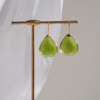 北京仓｜Gripoix Paris-Pop Glamour-苔藓绿 花瓣 琉璃 耳环［法国设计师］ 商品缩略图6