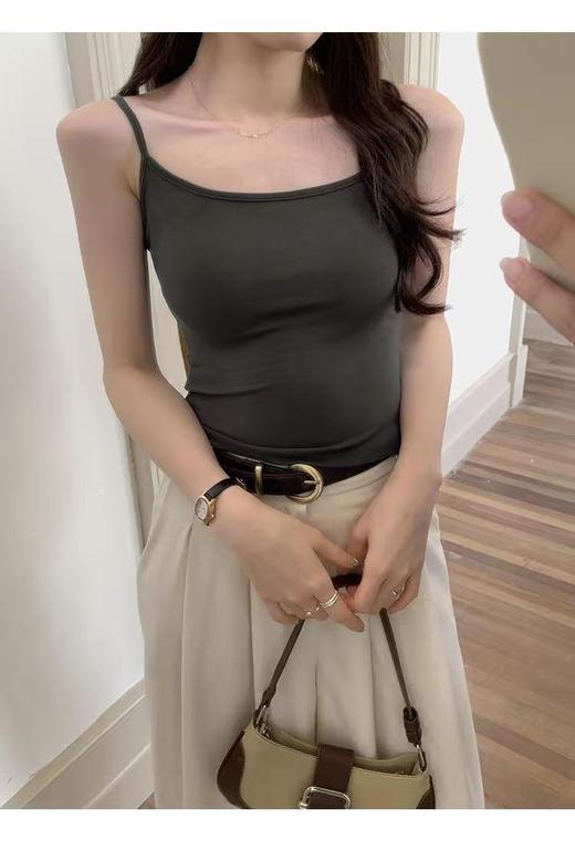 女王节抢购价-不支持退→【自营】超推荐～【超暖美背】（内里磨毛绒🔥🔥）固定一体杯-95%高克重棉加绒短肩带保暖背心美背-喜出 商品图3