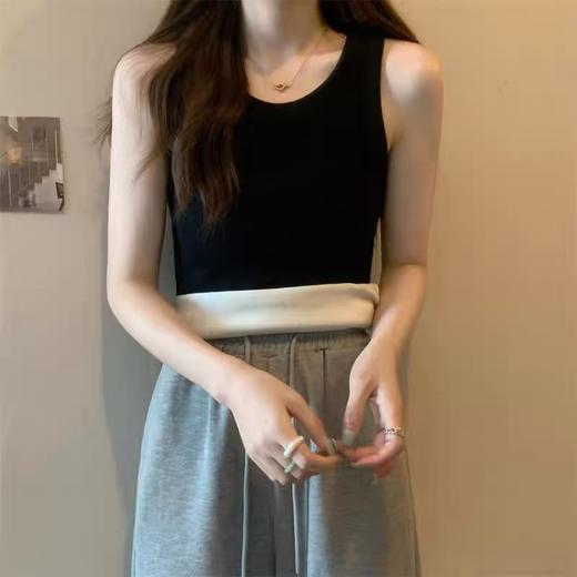 【超暖美背】（内里牛奶绒🔥🔥）宽肩带螺纹修身保暖背心美背-喜出 商品图2