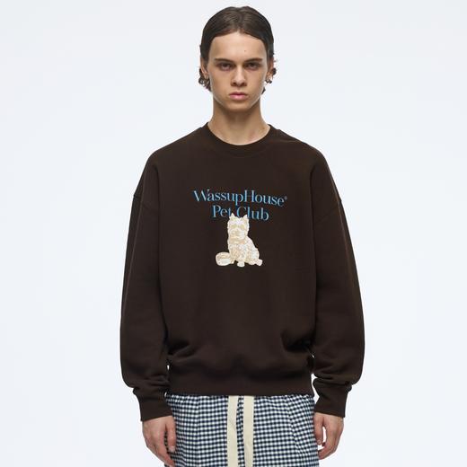 WassupHouse西高地印花圆领卫衣 商品图0