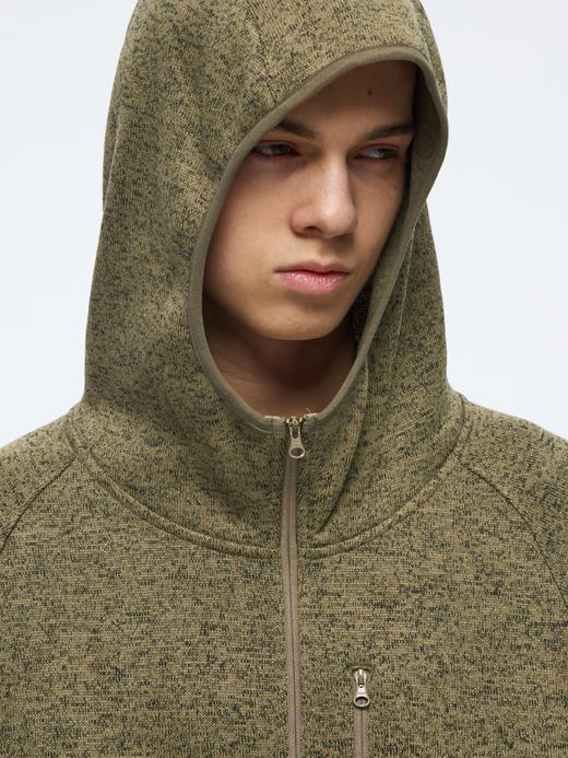 WassupHouse抓绒拉链连帽外套 商品图3