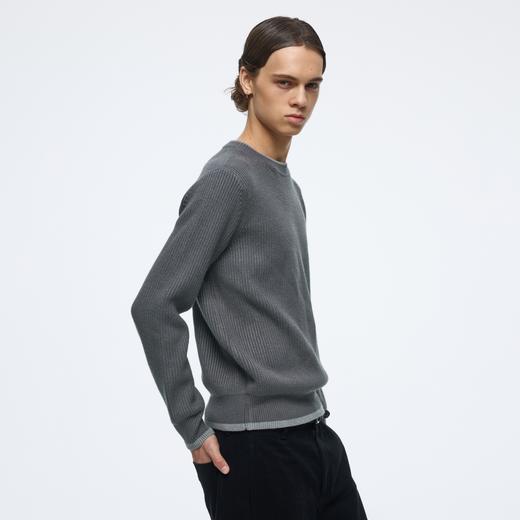 WassupHouse撞色圆领套头毛衣 商品图3