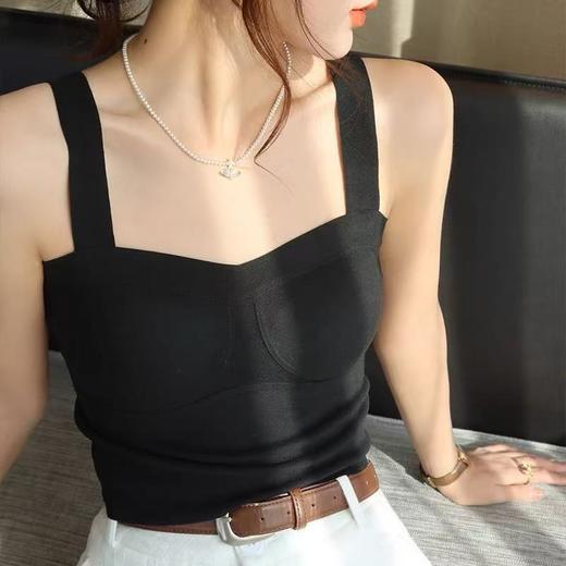 🔥【超暖美背】有胸垫～（蚕丝暖感衣）有胸垫可拆卸短款美背背心-喜出 商品图1