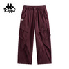 Kappa 运动休闲裤女款新款宽松阔腿工装裤直筒裤子女潮K0G22AX04 商品缩略图1