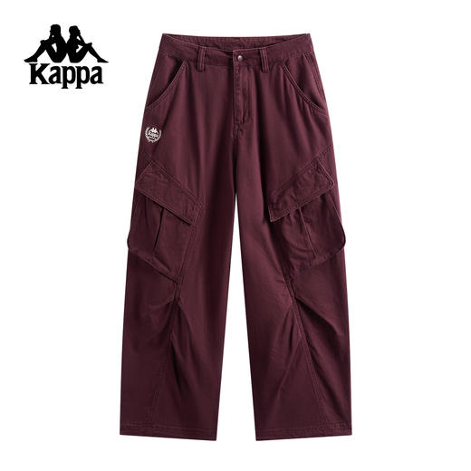 Kappa 运动休闲裤女款新款宽松阔腿工装裤直筒裤子女潮K0G22AX04 商品图1