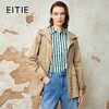 EITIE爱特爱简约通勤百搭抽绳收腰显瘦风衣外套春季新款8104801 商品缩略图0