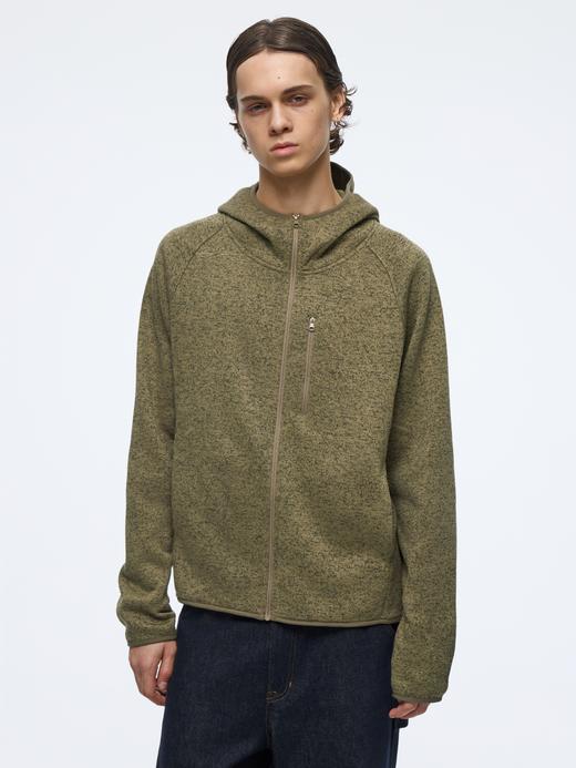 WassupHouse抓绒拉链连帽外套 商品图1